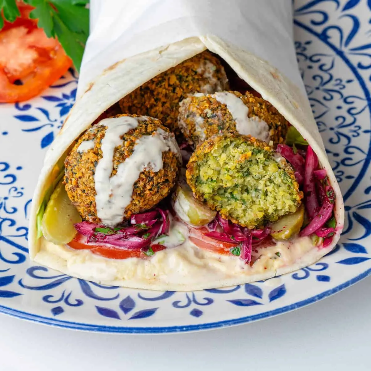 falafel wrap. Falafel Wrap - Image 1